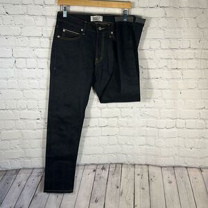 Naked & Famous Jeans Mens 29 Selvedge Denim Stretch Skinny Stacked Guy Dark Wash